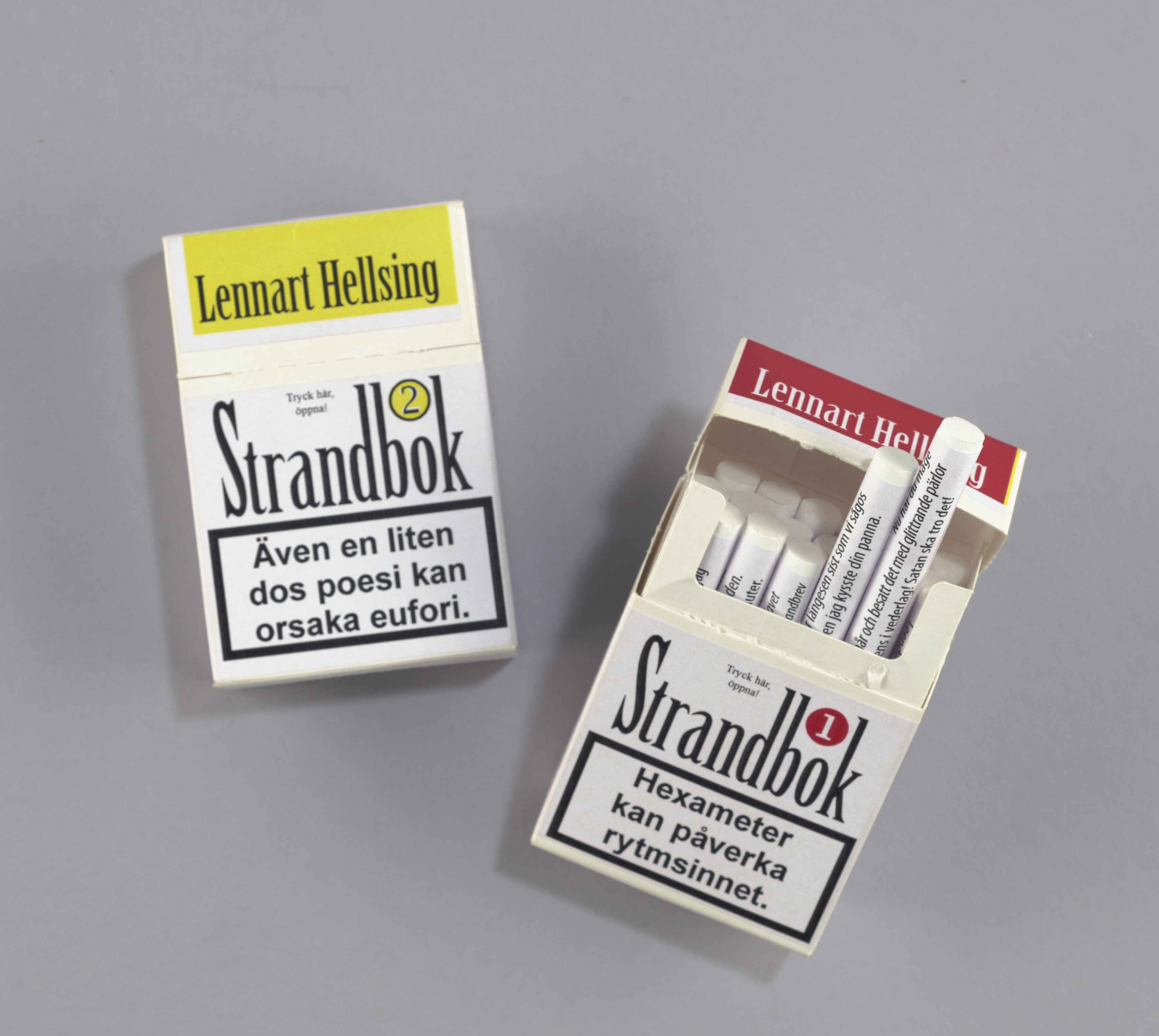 Lennart Hellsing Strandbok Cigaretter Foto: KB