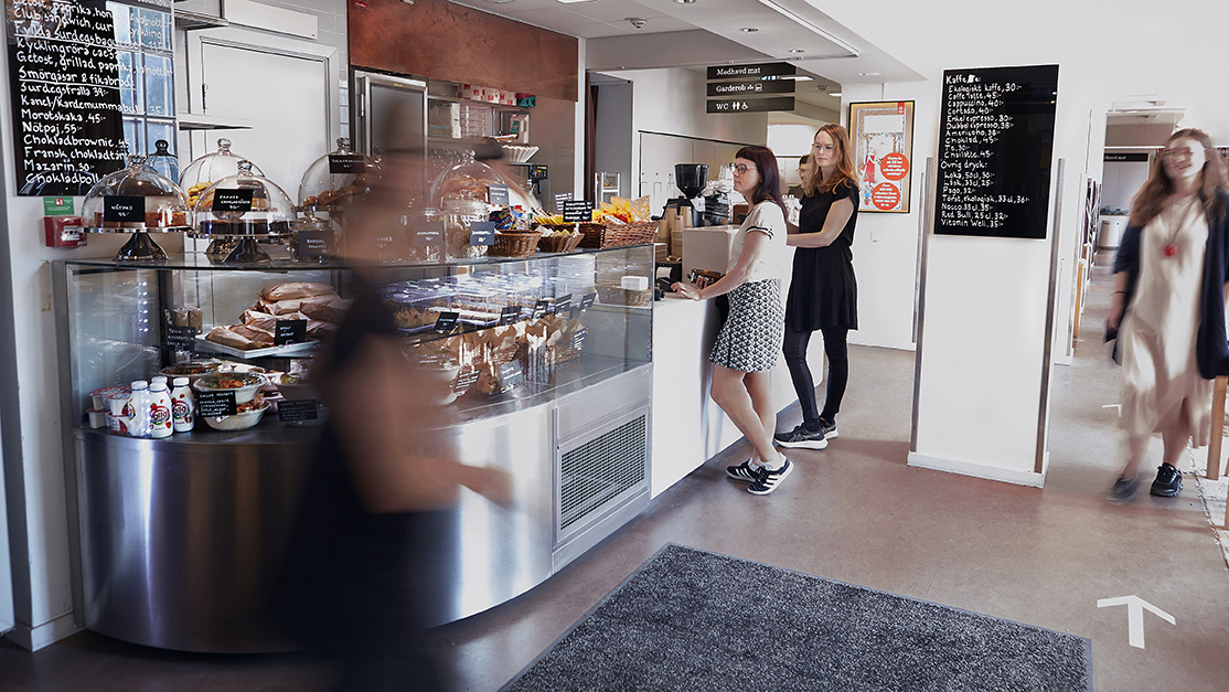 People in a café