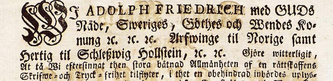 Detalj av en sida ur en äldre bok